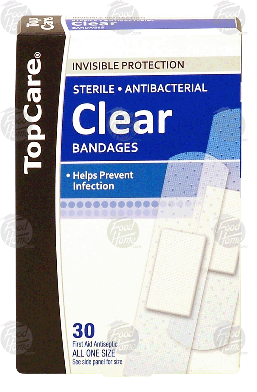 Top Care  sterile, antibacterial, clear bandages, all one size Full-Size Picture